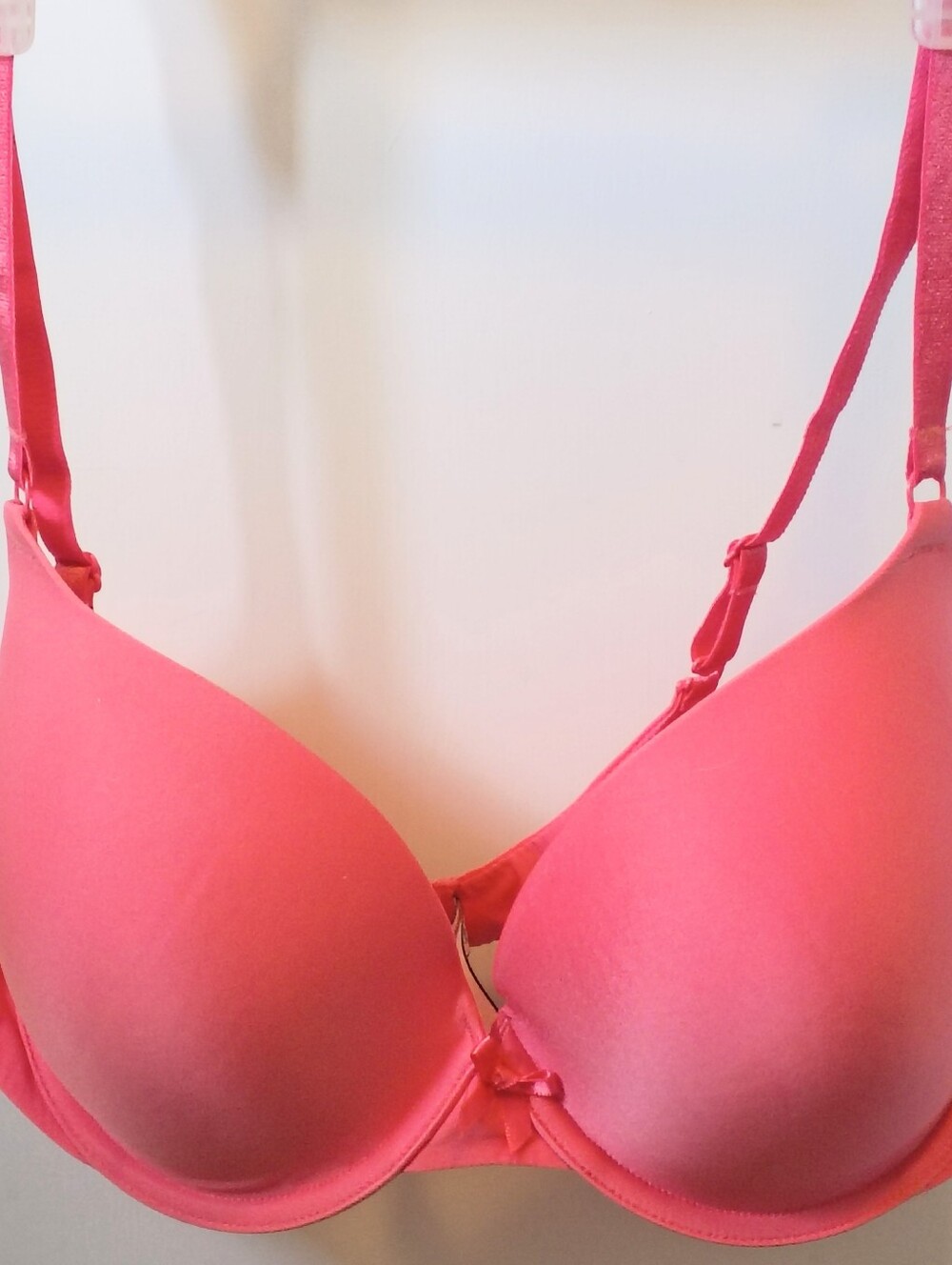 Hot Coral Pink Padded Bra Victoria's Secret EUC